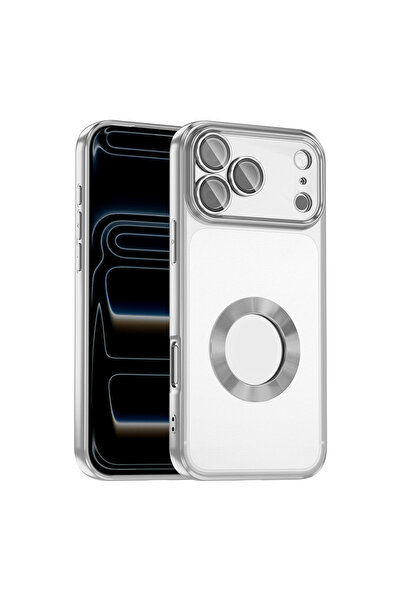 Başkenttekno iPhone 17 Pro Max Case Transparent Omega Silicone Cover with Shi...