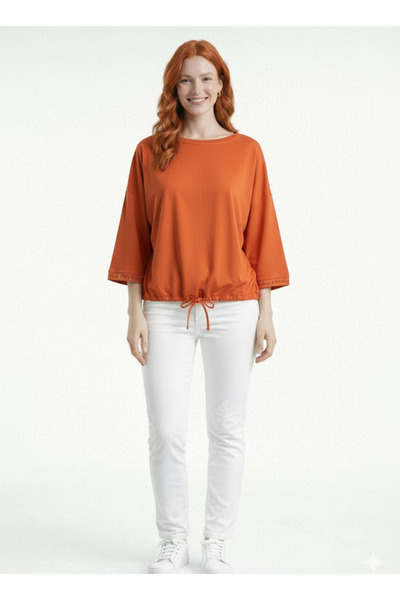 Neden Tekstil Kadın Rahat Kesim Büzgülü Bluz