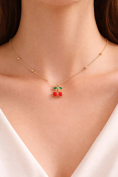 TUTU DESİGN Women's Gold Dorika Chain Minimalist Figured Necklace