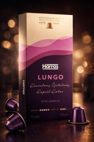 Harras Lungo Kapsül Kahve 10’lu 55 g