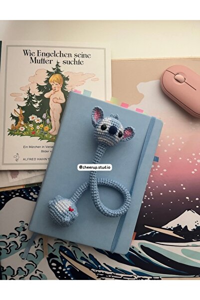 Handmade تعليقة حقيبة أميجورومي على شكل ستيتش، إكسسوار سيارة مع سلك