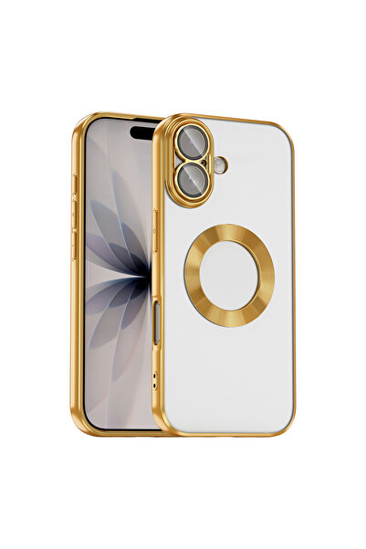 Başkenttekno iPhone 17 Case Transparent Omega Silicone Cover with Glossy Edge...