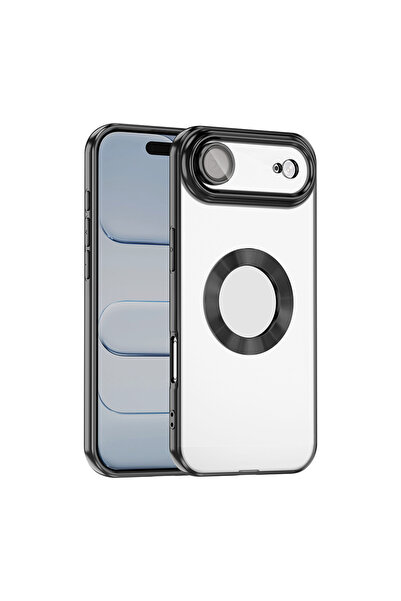 Başkenttekno iPhone 17 Air Case Logo Showing Glossy Edge Camera Lens Protecte...