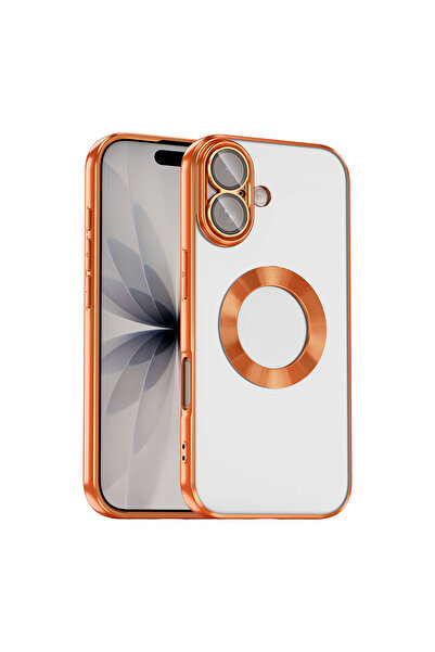 Başkenttekno iPhone 17 Case Transparent Omega Silicone Cover with Glossy Edge...