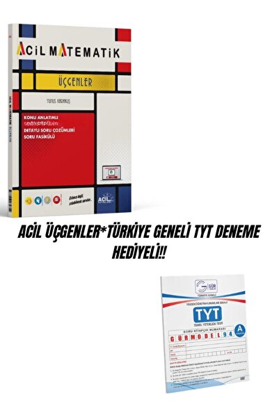 Acil Yayınları ACİL ÜÇGENLER*TÜRKİYE GENELİ TYT DENEME HEDİYELİ!!