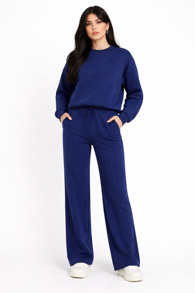 Balenbi Oversize Crew Neck Basic Modal Women's Set 1206 - Form Series