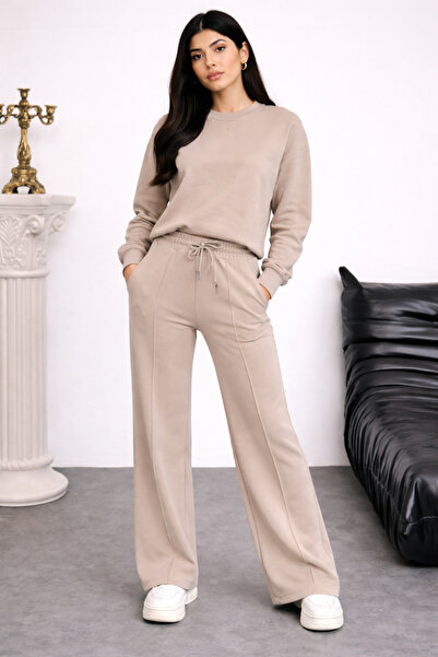 Balenbi Oversize Crew Neck Basic Modal Women's Set 1206 - Form Series