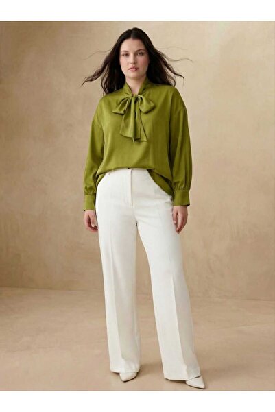 ALİA Plus Size Tunic - Fat Green - - Exclusive