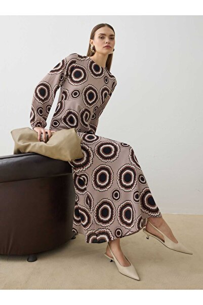 Refka Rochie Hijab - Bej cu model -