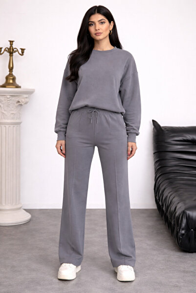 Balenbi Oversize Crew Neck Basic Modal Women's Set 1206 - Form Series