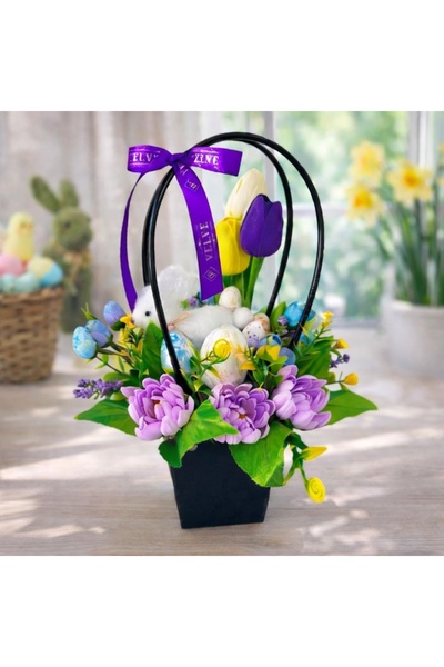 velve Cosulet Easter Flowers cu plante artizanale, nuferi, trandafiri sapun, ...