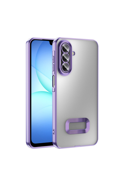 Başkenttekno Samsung Galaxy A17 Case with Logo Displaying a Shiny Edge and Ca...