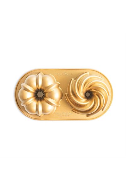 nordicware قالب كيك كلاسيكي من نوع بوندت مكون من قطعتين