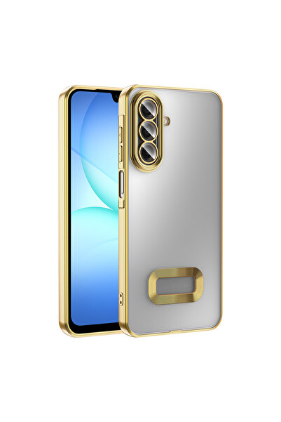 Başkenttekno Samsung Galaxy A17 Case with Logo Displaying a Shiny Edge and Ca...