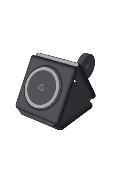 2AMNOVA Încărcător Wireless 3 în 1 Magnetic Flexibil pentru iPhone, Apple Wat...