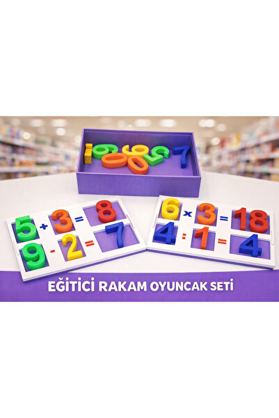 Mayah Concept Eğitici Rakam Oyuncak Seti | Çocuklar İçin Matematik Öğrenme Oyunu