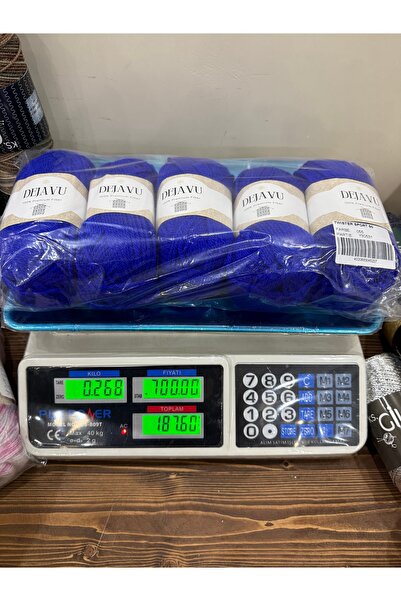 Etrofil yünlü ip (268 gram) saks mavi