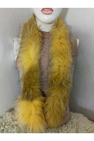 hoaryage Unisex Mink Fur Scarf, Neck Collar, Collar