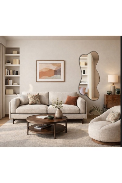Parıltı Ayna Salon Duvar Aynası