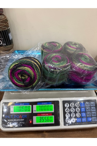 SÜSLÜTASARIM Himalaya simli moher ebruli ip (500 gram)