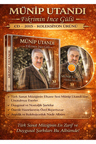 Odeon MÜNİP UTANDI - FİKİRİMİN INCE GÜLÜ (CD) - 2015 - منتج تجميعي