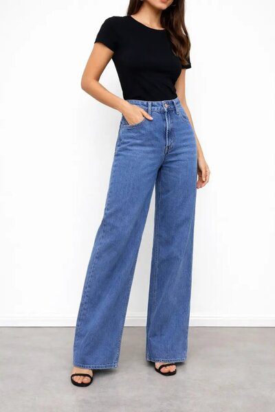 Cool & Sexy Джинси з високою талією та широкими штанинами