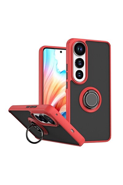 HANPORIUM Vivo V40 Lite Compatible Case with Ring Stand Extra Shock Protectio...