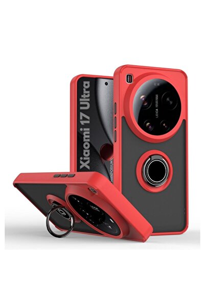 HANPORIUM Mi 17 Ultra Compatible Case with Ring Stand Extra Shock Protection ...