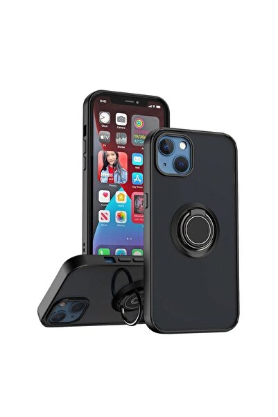 HANPORIUM حافظة متوافقة مع هاتف آيفون 13 ميني مع حامل حلقي وحماية إضافية من ا...