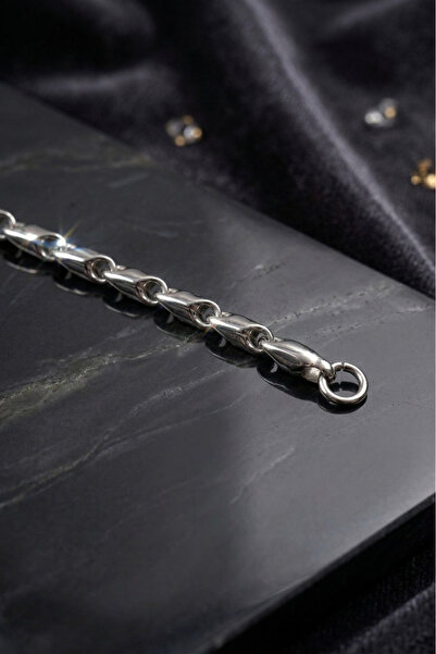 Boldy Stainless Steel Necklace - Twisted Ring Chain Necklace - Steel Necklace...