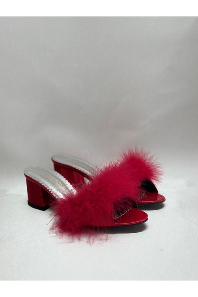 MOD10 Feather bridal drawing slippers