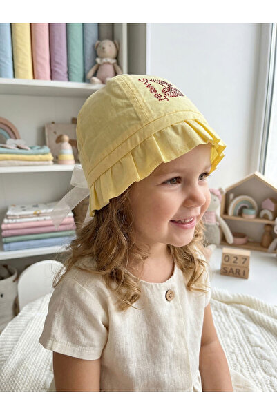 PIECE SIGNATURE 100% βαμβάκι, καπέλο bucket με πέτρες για κορίτσια (4-8 ετών)...