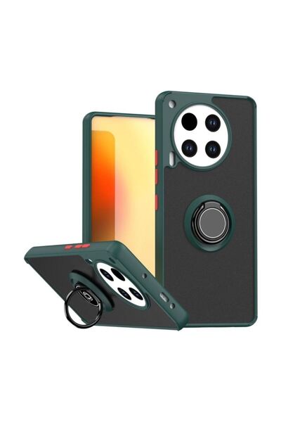 HANPORIUM Tecno Camon 30 Cl6 Compatible Case with Ring Stand Extra Shock Prot...