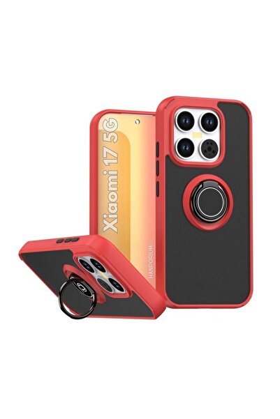 HANPORIUM Mi 17 Compatible Case with Ring Stand Extra Impact Protection Hard ...