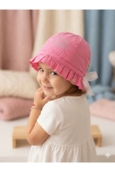 PIECE SIGNATURE 100% βαμβάκι, καπέλο bucket με πέτρες για κορίτσια (4-8 ετών)...