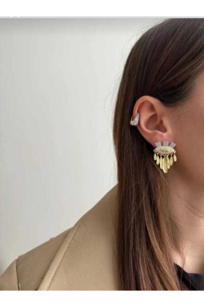 8atelier Steel Eye Gold Earrings