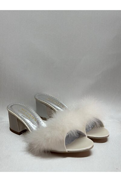 MOD10 Feather bridal drawing slippers