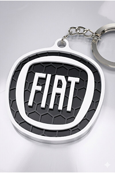 AKT Fiat Logolu Anahtarlık – Hediyelik 5x5 cm Şık Tasarım Araba Anahtarlığı –...