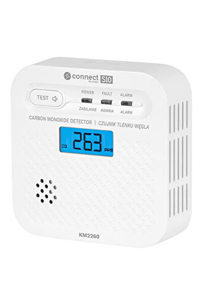 OEM Carbon monoxide gas detector sensor CONNECT S10 Wi-Fi TUYA Kruger&Matz KM...