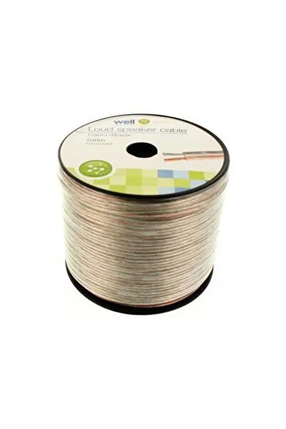 OEM Cablu difuzor 10m transparent 2x1.5mm CCA Well LSP-CCA1.50TT-100-WL-10