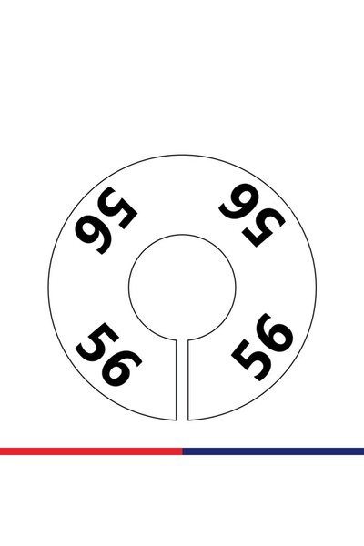 JokeyAmbalaj Back / Front Printed Warehouse-Stock Size Marker (56)