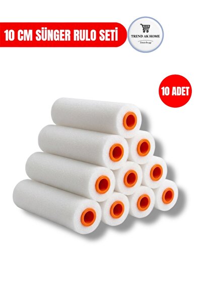 OSKAR FIRÇA 10 cm High Quality Sponge Roller Set |   10 Replacement Rollers |...