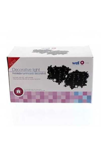 OEM Perdea luminoasa tip turturi 300 LED-uri albe lumina rece cu jocuri de lu...