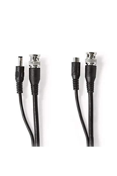 OEM CCTV Security Coaxial Cable RG59 20m BNC 2.1x5.5mm Nedis