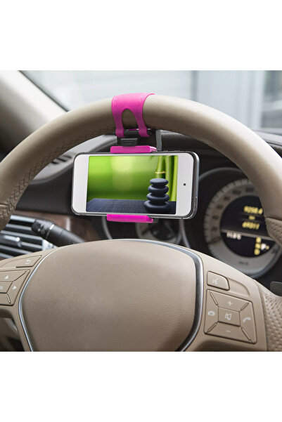 OEM Suport telefon pentru volan pink
