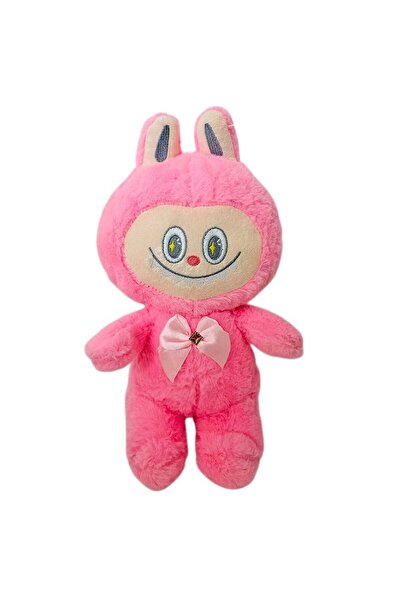 velve Λούτρινο ιπουάρ σε στυλ Labubu, με θήκη, 30 εκ., Φούξια