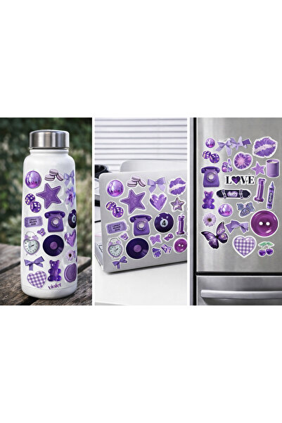 Limitless Design ملصق جمالي أرجواني مقاس 22x30 سم |   ملصق جداري مزخرف بتصميم...