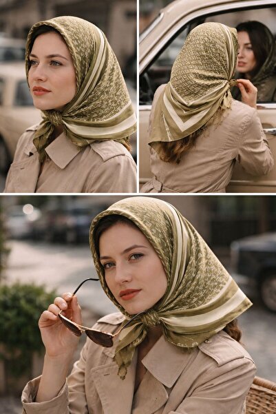 Mucemi Khaki Color Women's Scarf