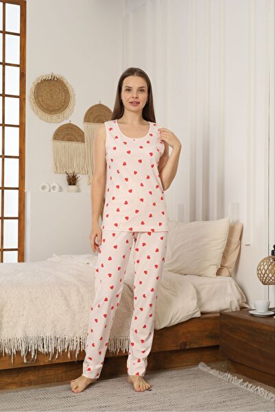 FAMES PİJAMA Japonese Kol Combed Cotton Pajama Set