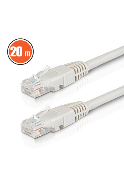 OEM Cablu internet UTP RJ45 CAT6 CCA 20m gri M'N'C 20348